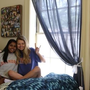 Target Blue/Grey Curtains! (2 CURTAINS, 84”x50”)